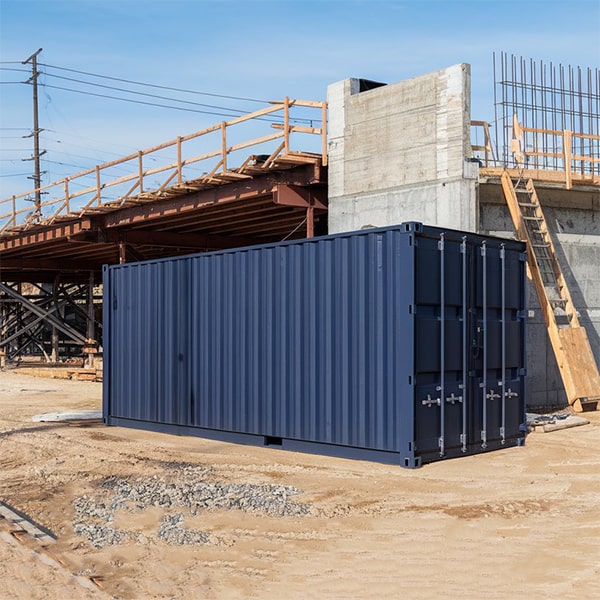 our construction site storage containers have minimal restrictions on what can be stored inside them